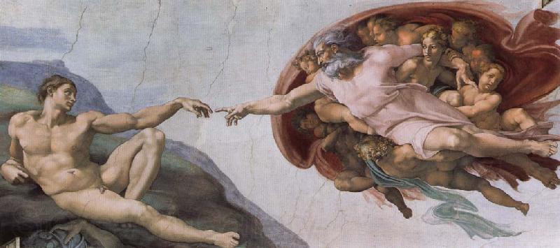Michelangelo Buonarroti Creation of Adam Germany oil painting art